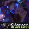 Gafas con visera LED Cyberpunk