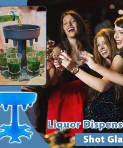 Juego de vasos de chupito con dispensador de licor