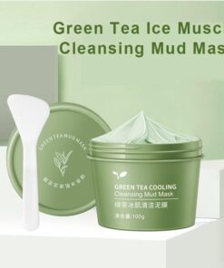 Mascarilla de barro limpiadora refrescante con té verde