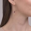 Pendientes elegantes con diamantes de imitación de colibrí para mujer