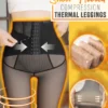 Leggings térmicos de compresión con forro polar transparente