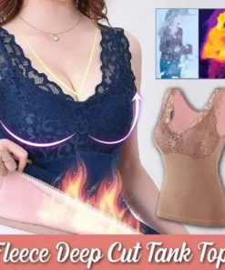 Top sin mangas de polar con corte profundo