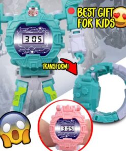 Reloj de juguete robot transformador 2 en 1