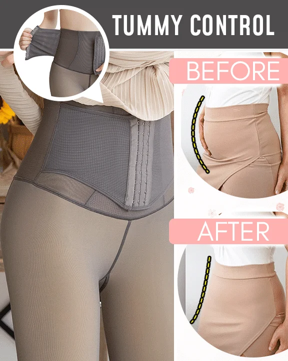 Leggings térmicos de compresión con forro polar transparente - Image 3