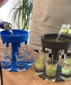 Soporte dispensador de 6 vasos de chupito