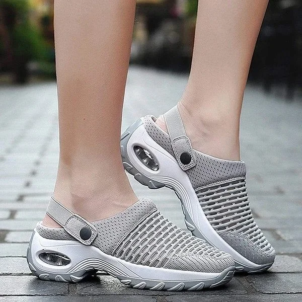 Sandalias y zapatillas informales de tacón medio con soporte para el arco - Image 8