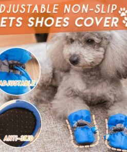 Zapatos antideslizantes ajustables para cubrir mascotas (4 piezas)