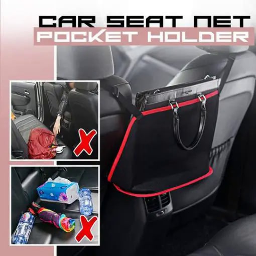 Soporte de bolsillo para red para asiento de automóvil