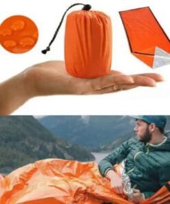 Saco de dormir térmico para acampar al aire libre de emergencia