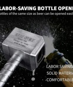 Abridor de botellas de cerveza con martillo milagroso divertido y creativo.