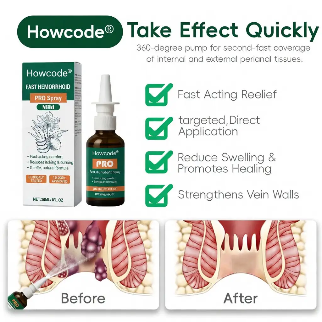 Howcode® Spray rápido para hemorroides PRO - Image 5