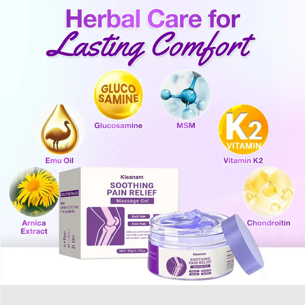 Gel para el dolor con aceite de curcumina y emú Kleanam™ - Image 6