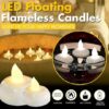Velas LED flotantes sin llama