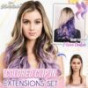 Juego de extensiones con clip de colores The Hairdrobe