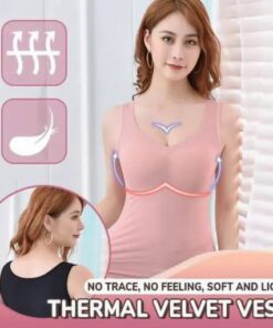 Ropa interior sin mangas de encaje térmico de terciopelo