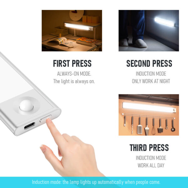 Luces de armario con sensor de movimiento recargables - Image 4